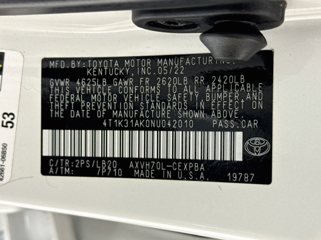 Used 2022 Toyota Camry XSE w/ Navigation Upgrade Package FWD image 35