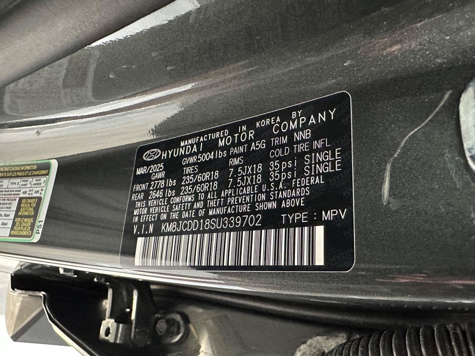 Certified 2025 Hyundai Tucson SEL AWD/4WD image 16