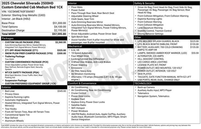 Used 2025 Chevrolet Silverado 2500 Custom w/ Custom Value Package image 5