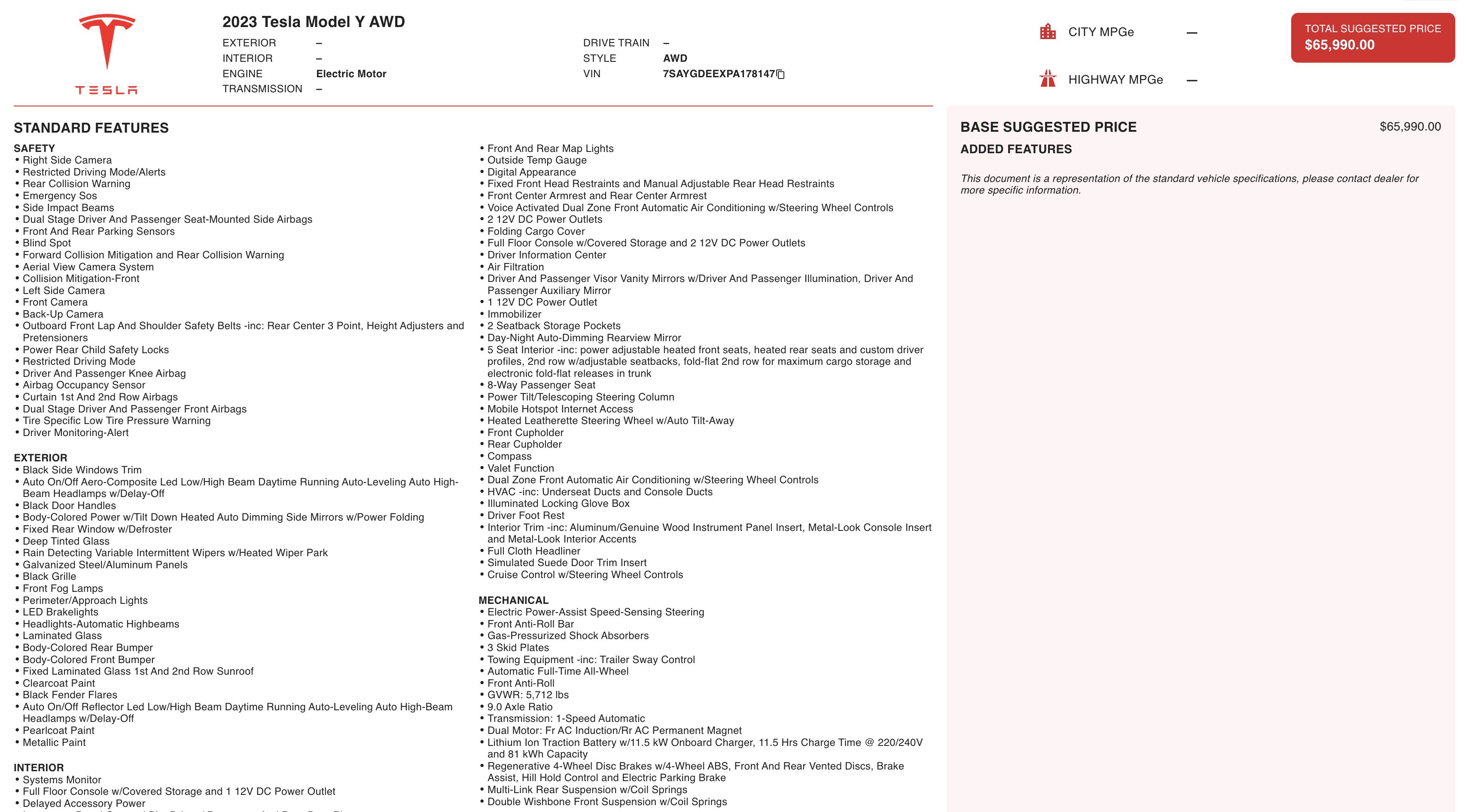 Used 2023 Tesla Model Y Long Range image 2