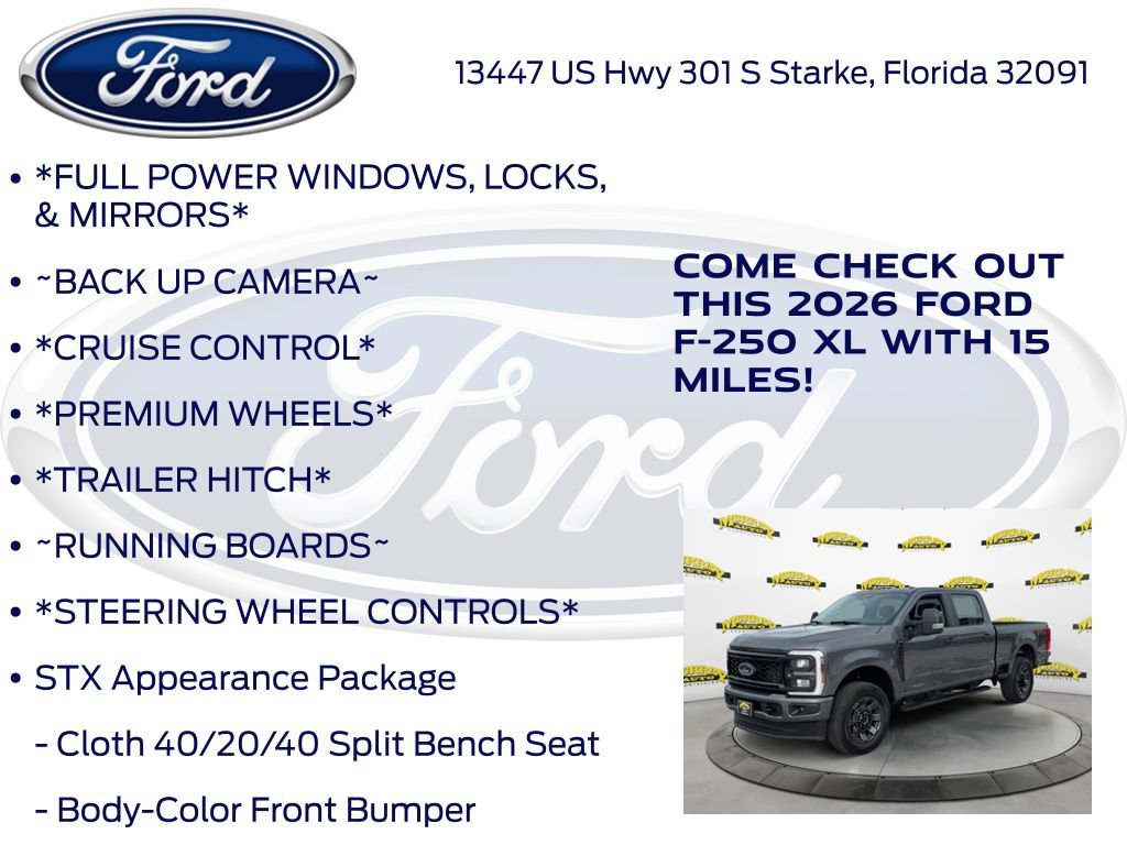 New 2026 Ford F250 XL w/ STX Appearance Package AWD/4WD image 10