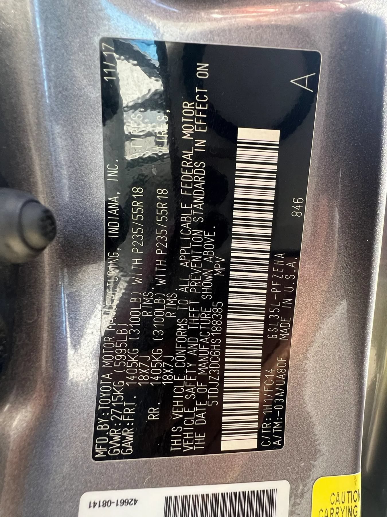 Used 2017 Toyota Sienna LE AWD/4WD image 33