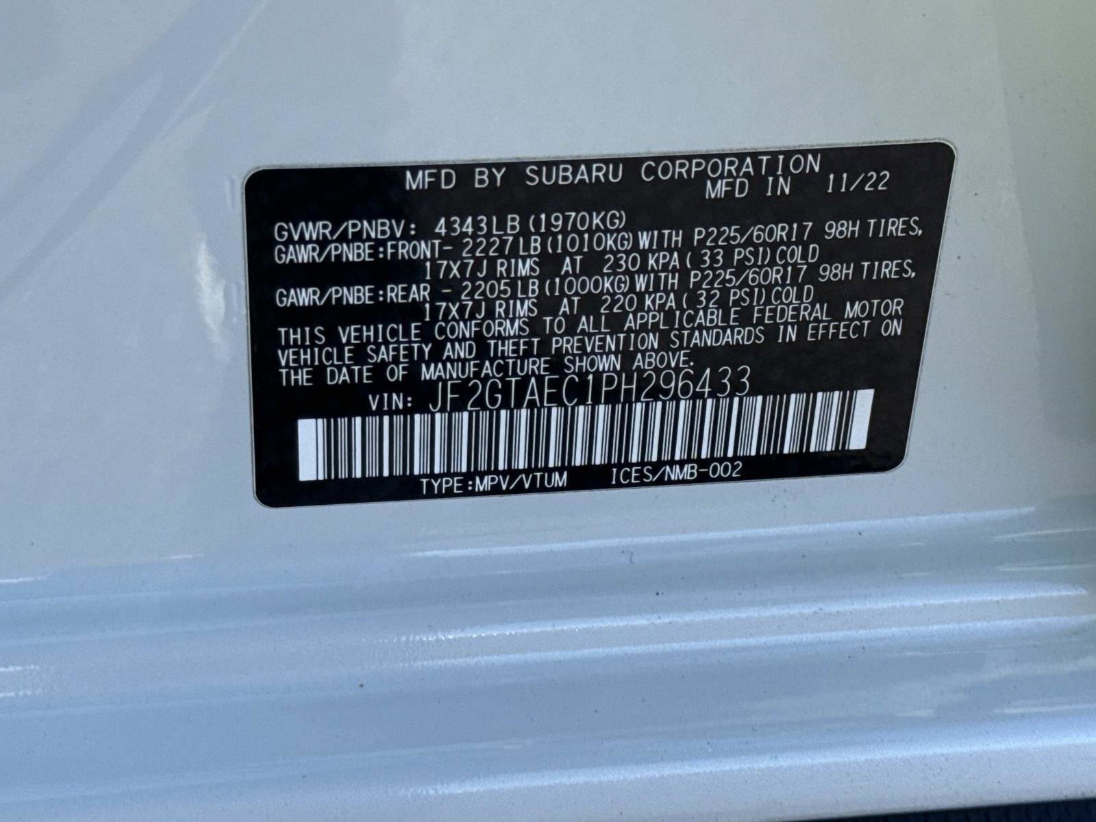 Used 2023 Subaru Crosstrek 2.0i Premium image 31