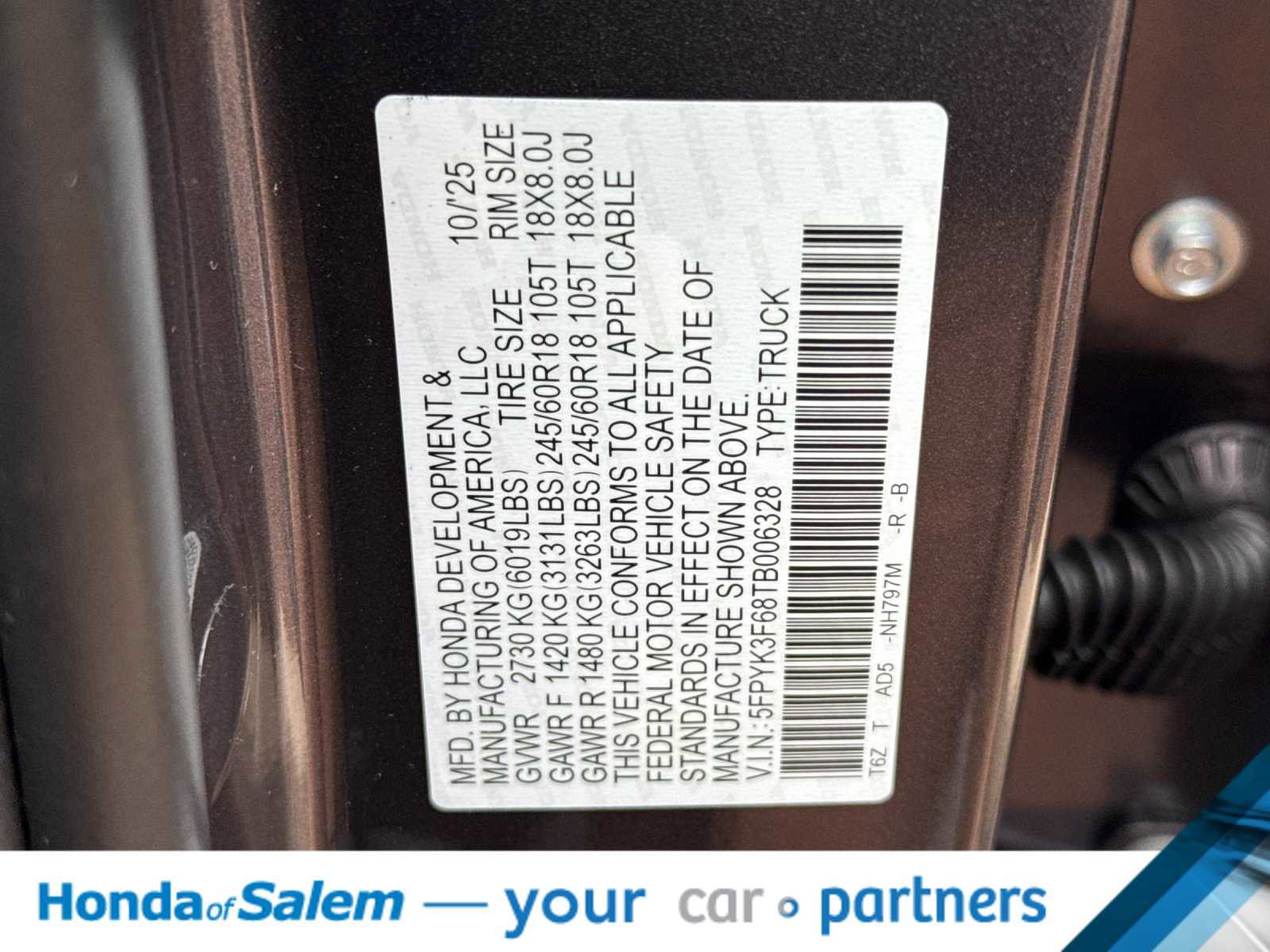 New 2026 Honda Ridgeline TrailSport image 28