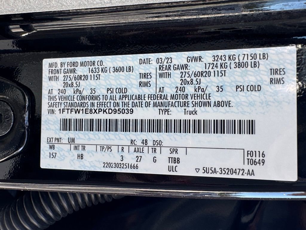 Used 2023 Ford F150 Lariat w/ Equipment Group 502A High AWD/4WD image 50