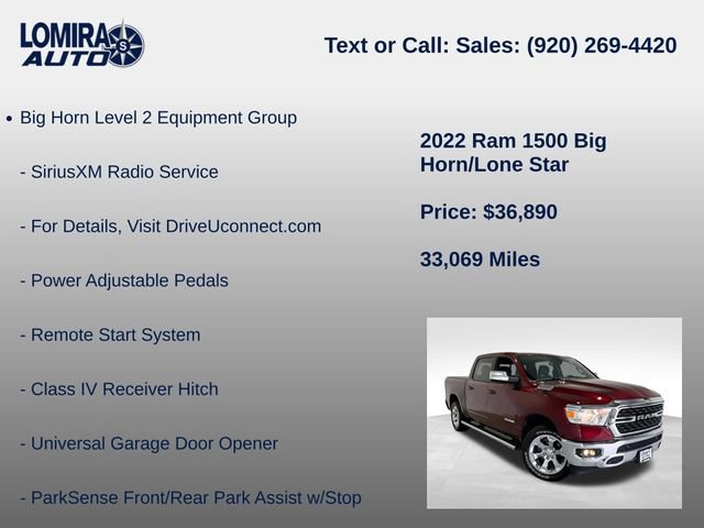 Used 2022 RAM 1500 Big Horn AWD/4WD image 39
