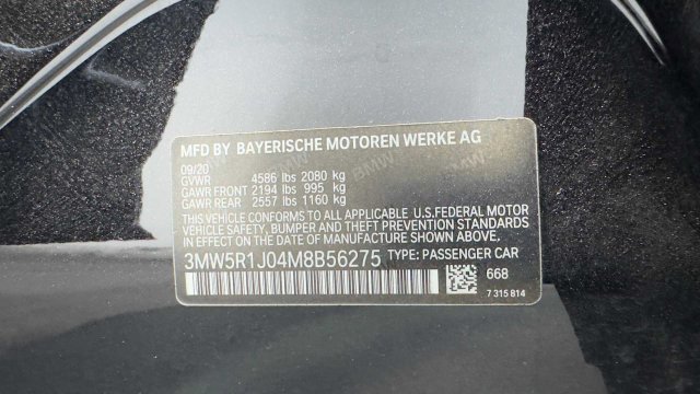Used 2021 BMW 330i Sedan w/ Driving Assistance Package RWD image 35