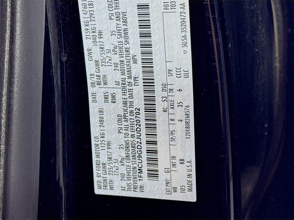 Used 2018 Ford Escape SE image 39