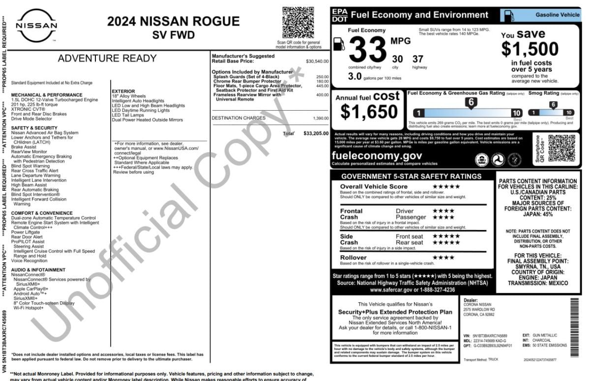 Used 2024 Nissan Rogue SV FWD image 13
