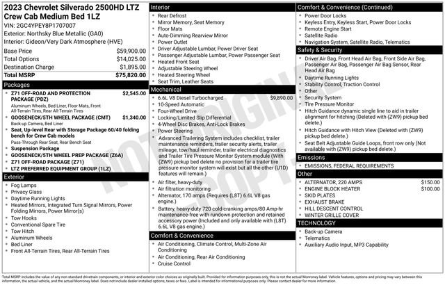 Certified 2023 Chevrolet Silverado 2500 LTZ image 5
