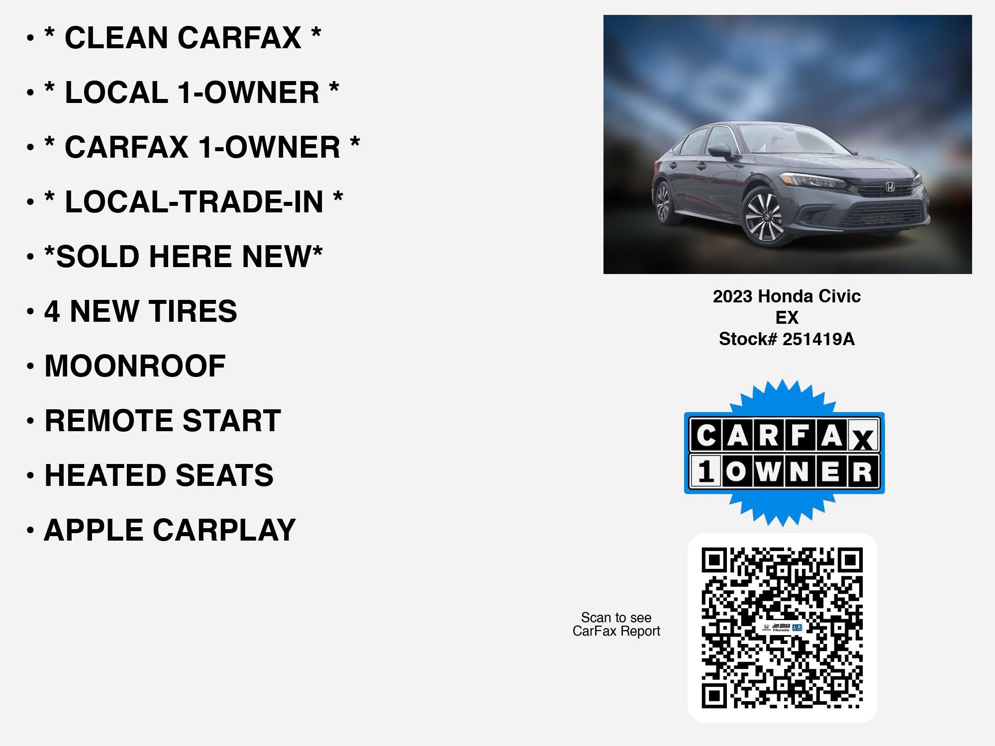 Used 2023 Honda Civic EX image 5