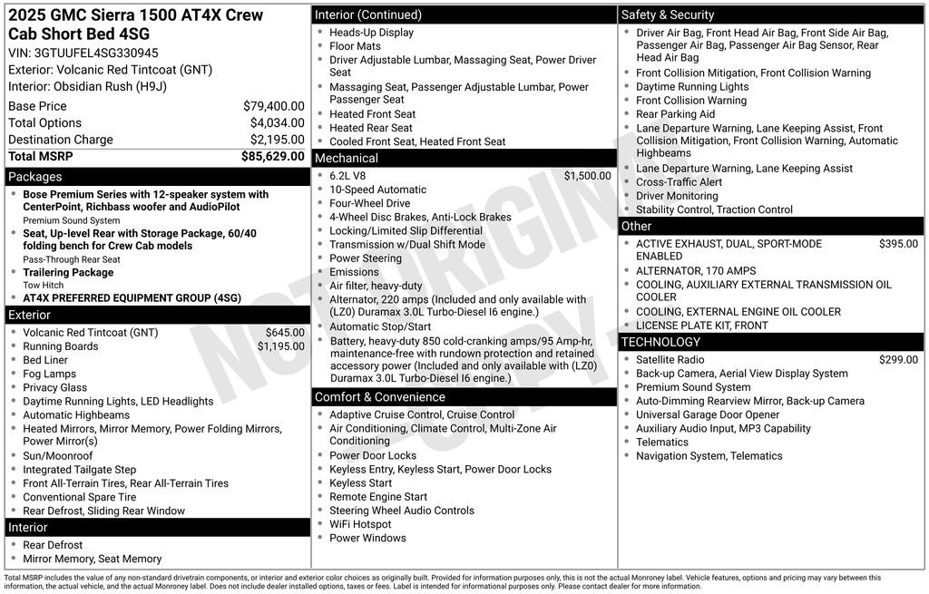 Used 2025 GMC Sierra 1500 AT4X image 7