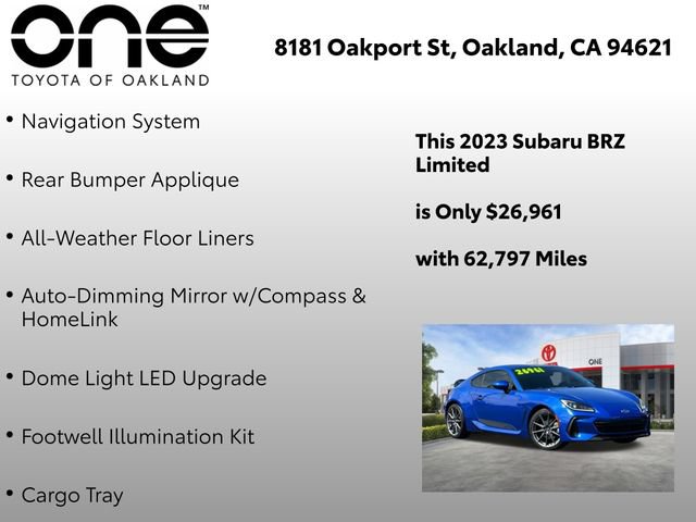 Used 2023 Subaru BRZ Limited w/ Popular Package #2 RWD image 11