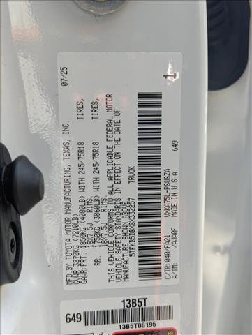 Certified 2025 Toyota Tundra SR w/ SR Tow Package AWD/4WD image 28