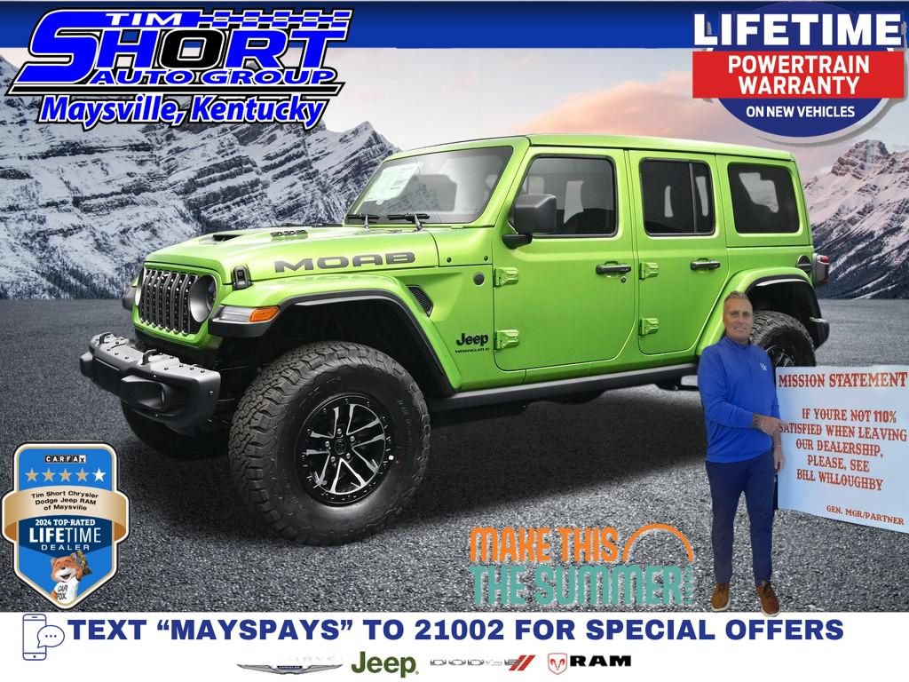 New 2026 Jeep Wrangler Unlimited Rubicon 392 w/ Quick Order Package 27X Moab