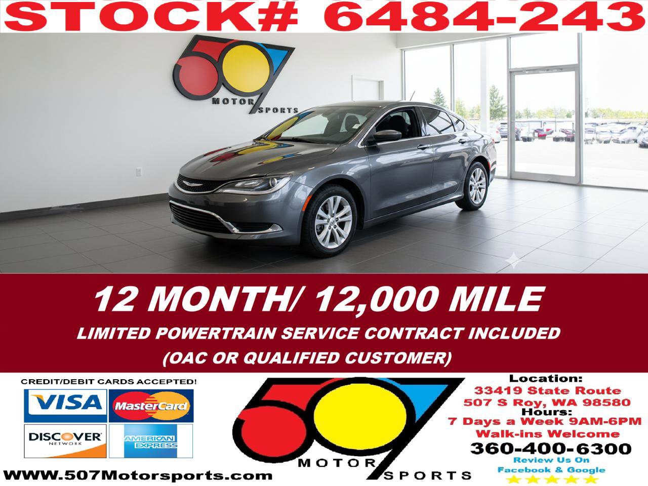 Used 2015 Chrysler 200 Limited w/ Convenience Group