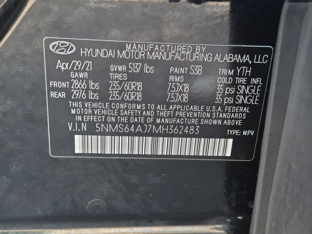Used 2021 Hyundai Santa Fe SEL w/ Convenience Package FWD image 17