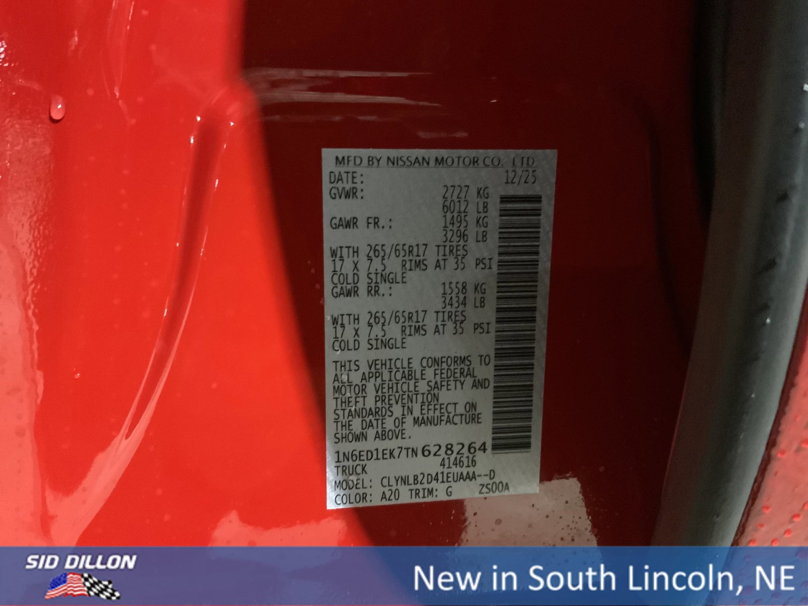 New 2026 Nissan Frontier SV w/ All-Weather Content Package image 12