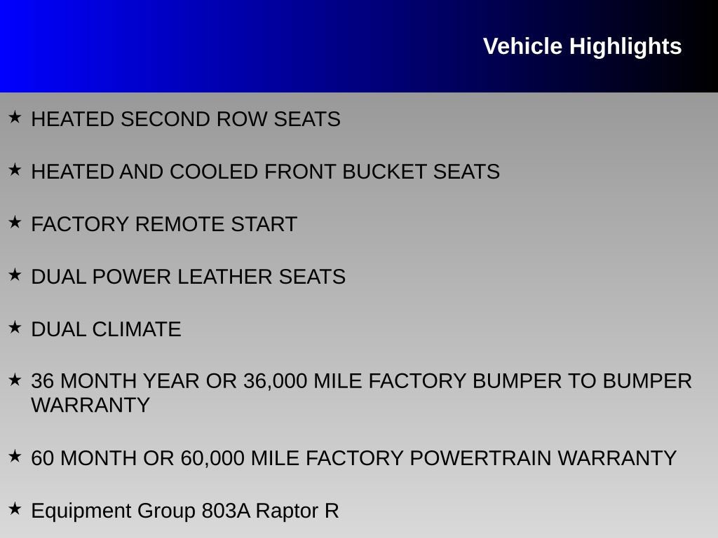 Used 2025 Ford F150 Raptor w/ Equipment Group 803A Raptor R AWD/4WD image 16