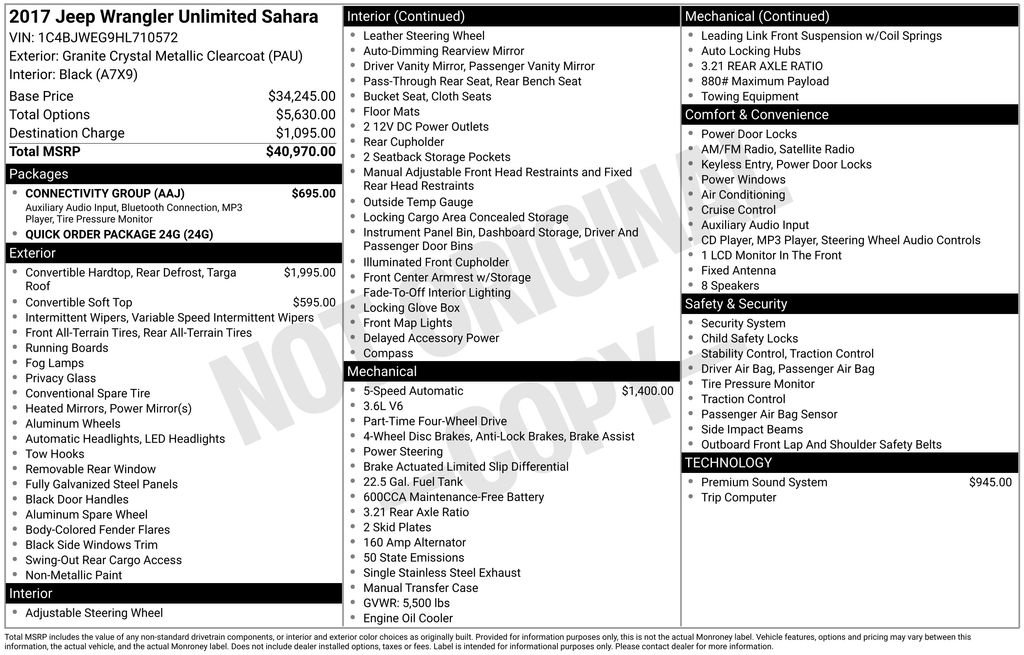 Used 2017 Jeep Wrangler Unlimited Sahara w/ Connectivity Group image 26