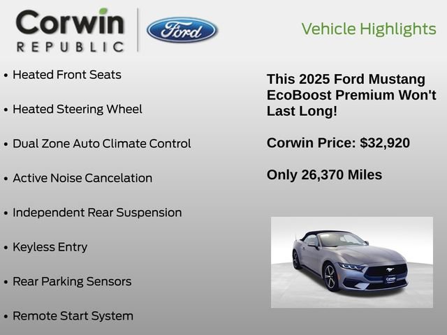 Certified 2025 Ford Mustang Premium RWD image 7