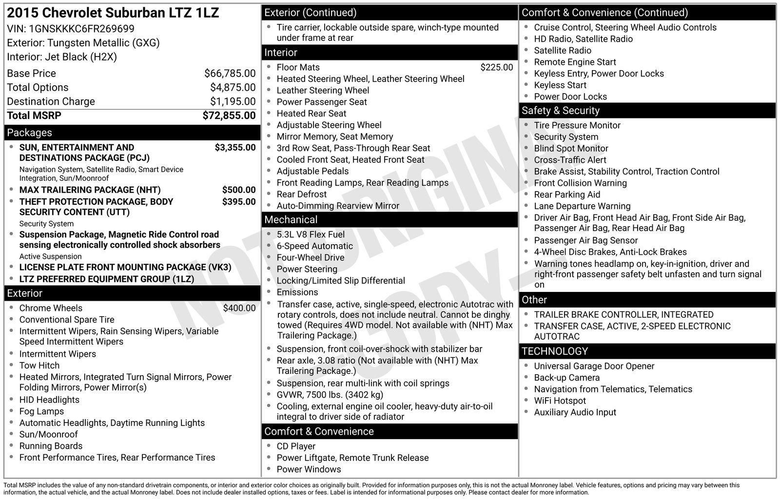 Used 2015 Chevrolet Suburban LTZ image 8