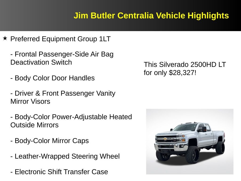 Used 2015 Chevrolet Silverado 2500 LT w/ LT Convenience Package AWD/4WD image 12