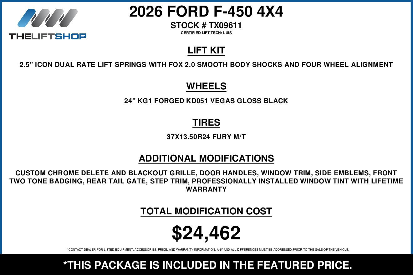 Used 2026 Ford F450 King Ranch w/ Snow Plow/Camper Package AWD/4WD image 2