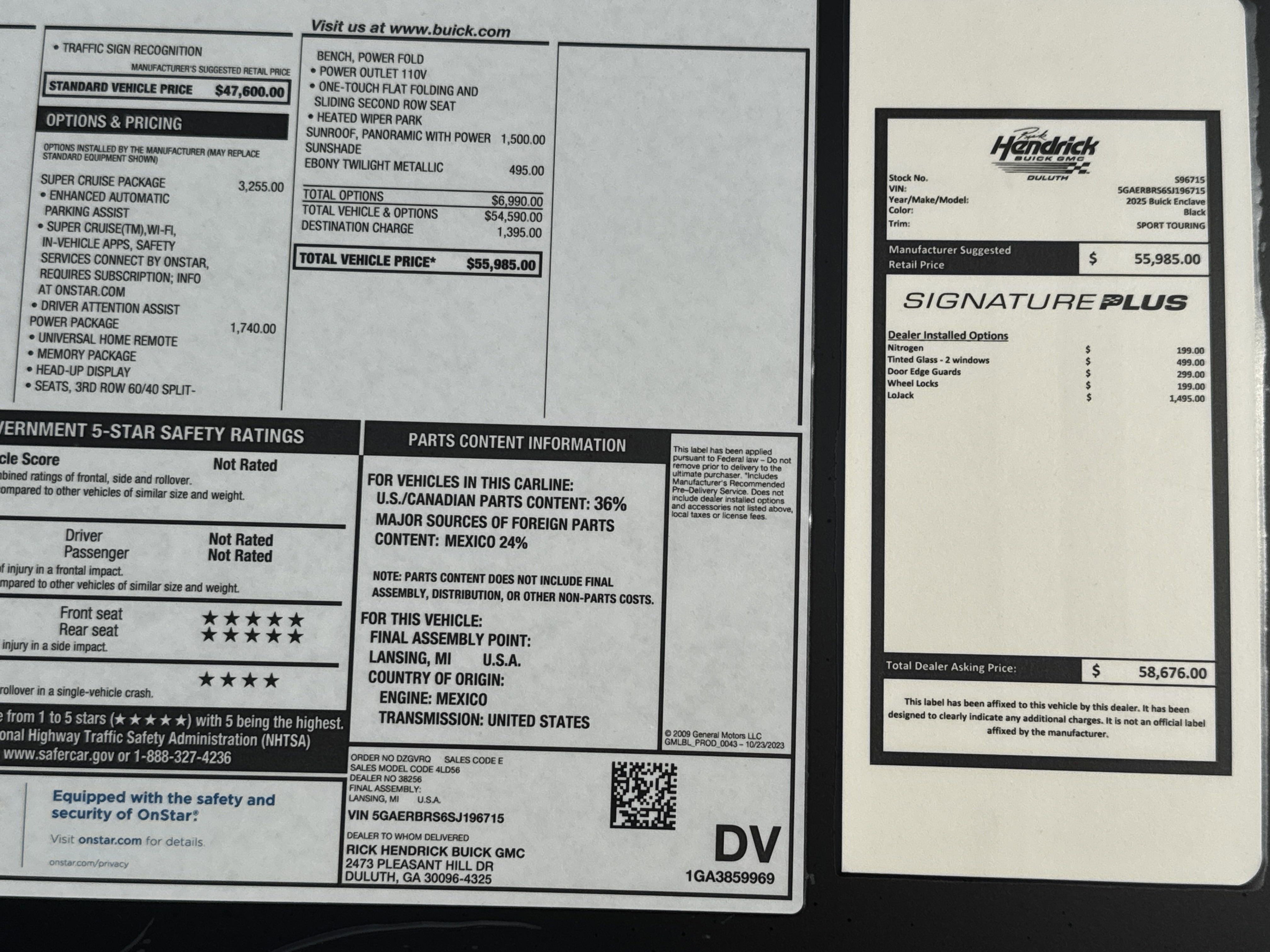 New 2025 Buick Enclave Sport Touring w/ Super Cruise Package image 40