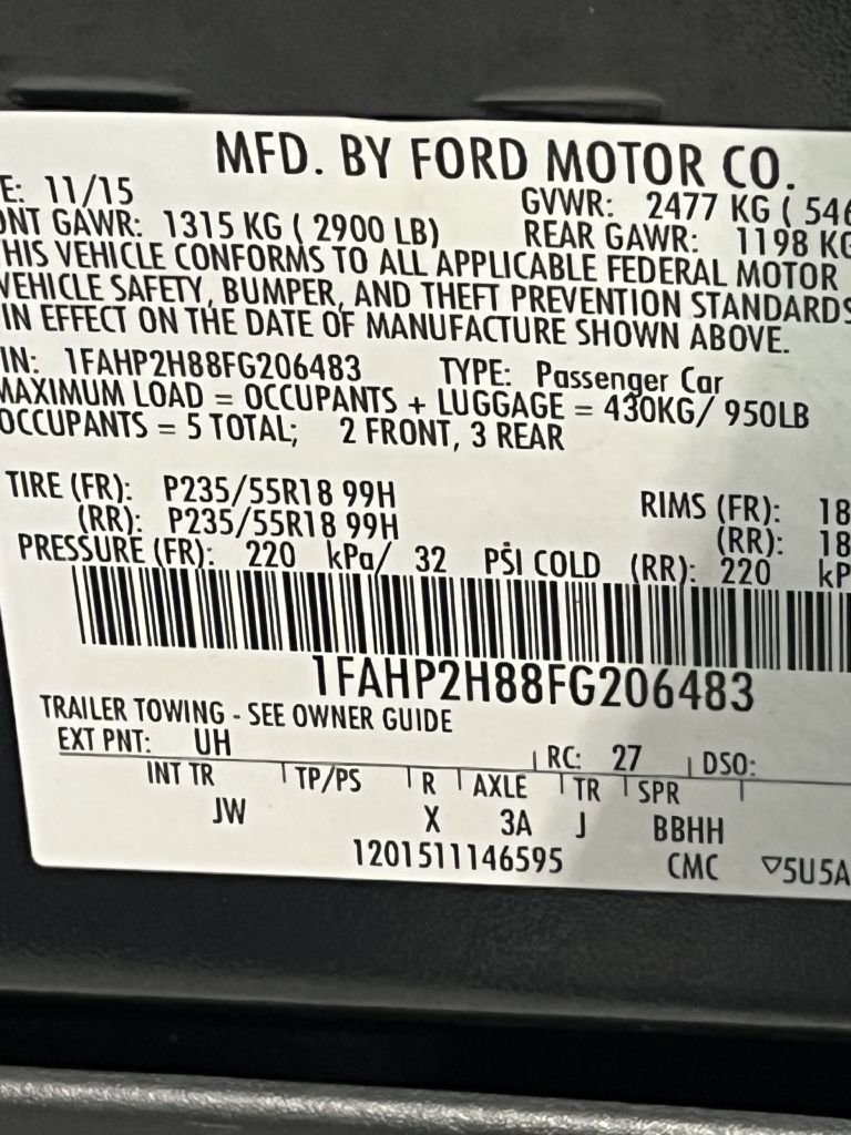 Used 2015 Ford Taurus SEL w/ Equipment Group 201A image 8