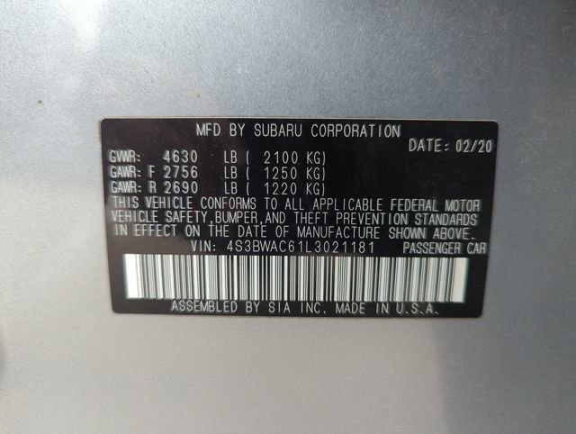 Used 2020 Subaru Legacy Premium image 34