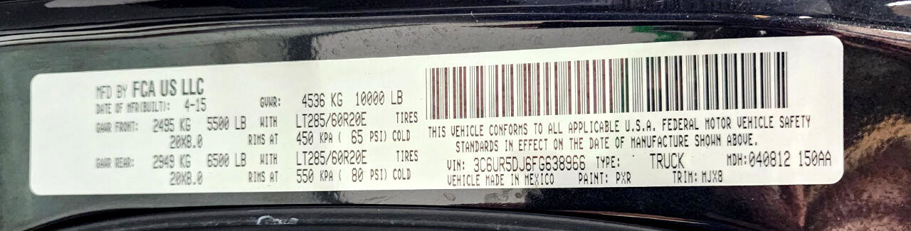 Used 2015 RAM 2500 Big Horn image 42