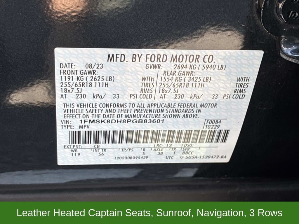 Used 2023 Ford Explorer XLT w/ Equipment Group 202A AWD/4WD image 24