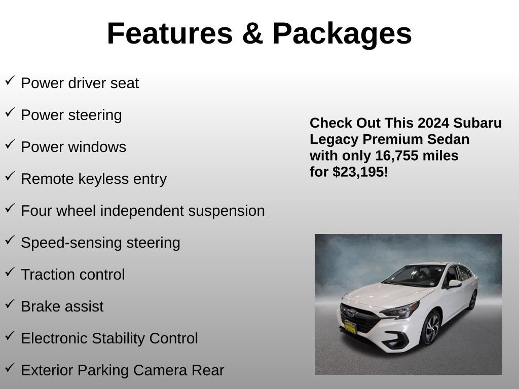 Used 2024 Subaru Legacy Premium AWD/4WD image 8
