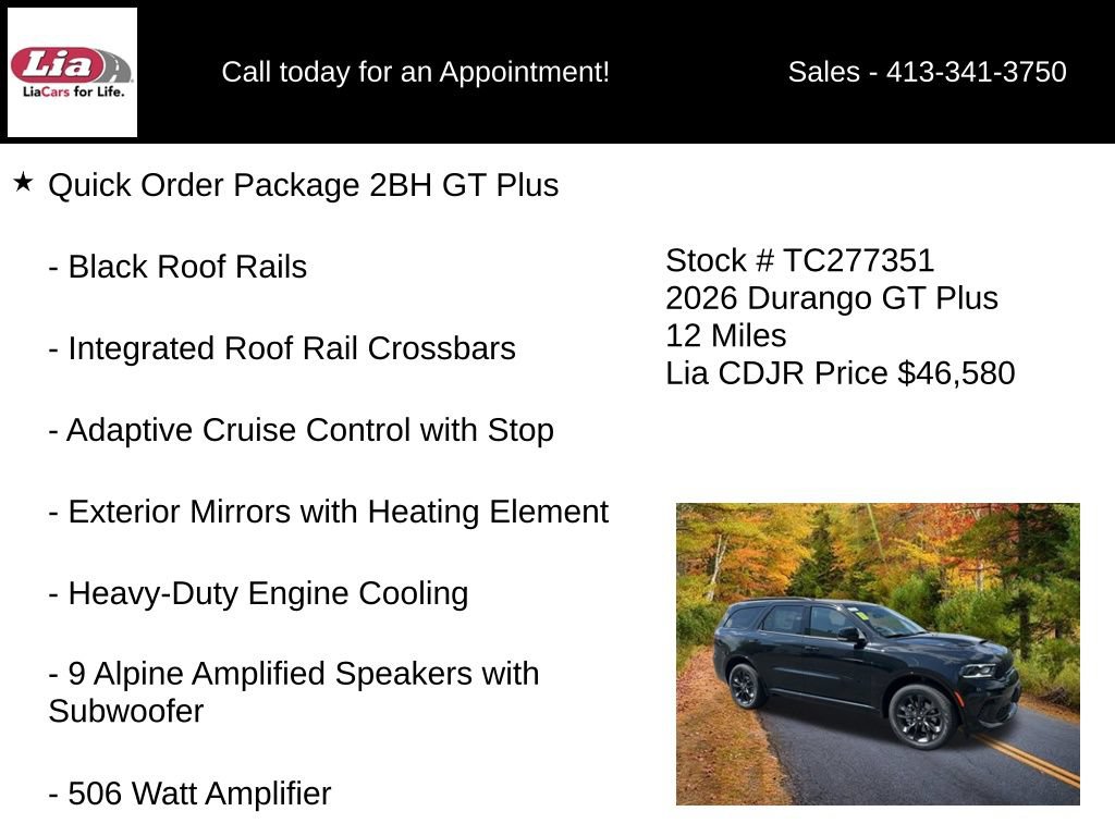 New 2026 Dodge Durango GT AWD/4WD image 22
