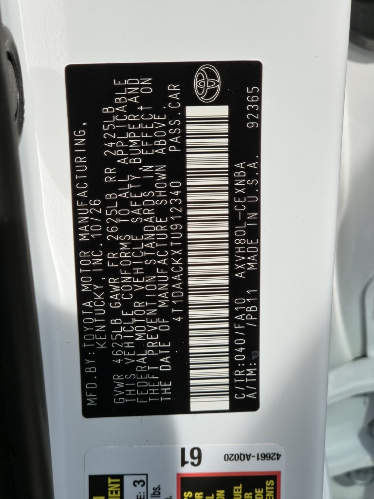 New 2026 Toyota Camry LE w/ Convenience Package FWD image 22