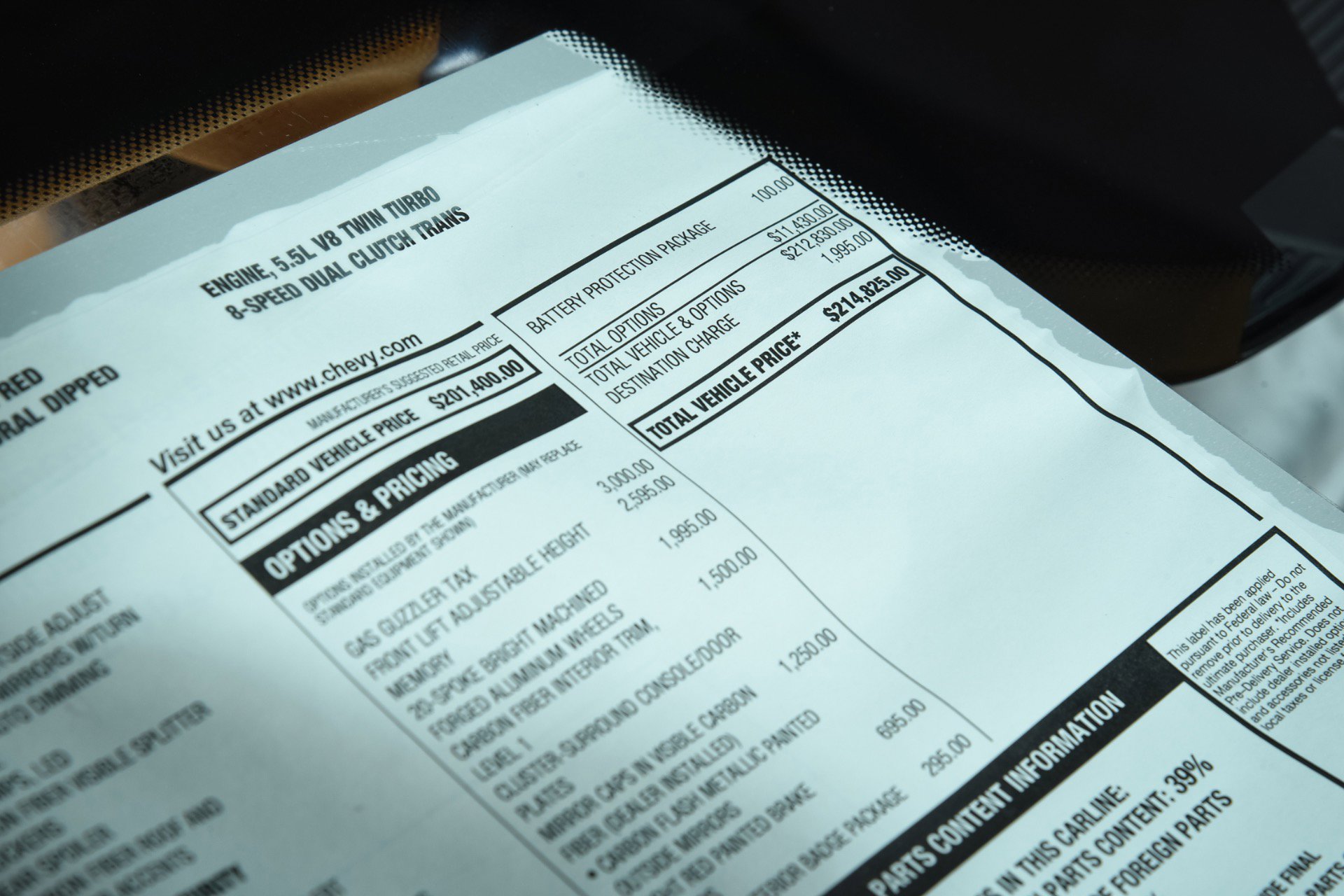 Used 2026 Chevrolet Corvette ZR1 w/ Chrome Exterior Badge Package image 37