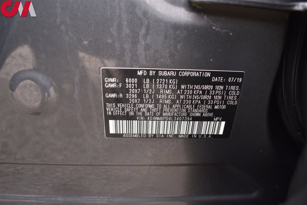 Used 2020 Subaru Ascent Limited w/ Technology Package image 35