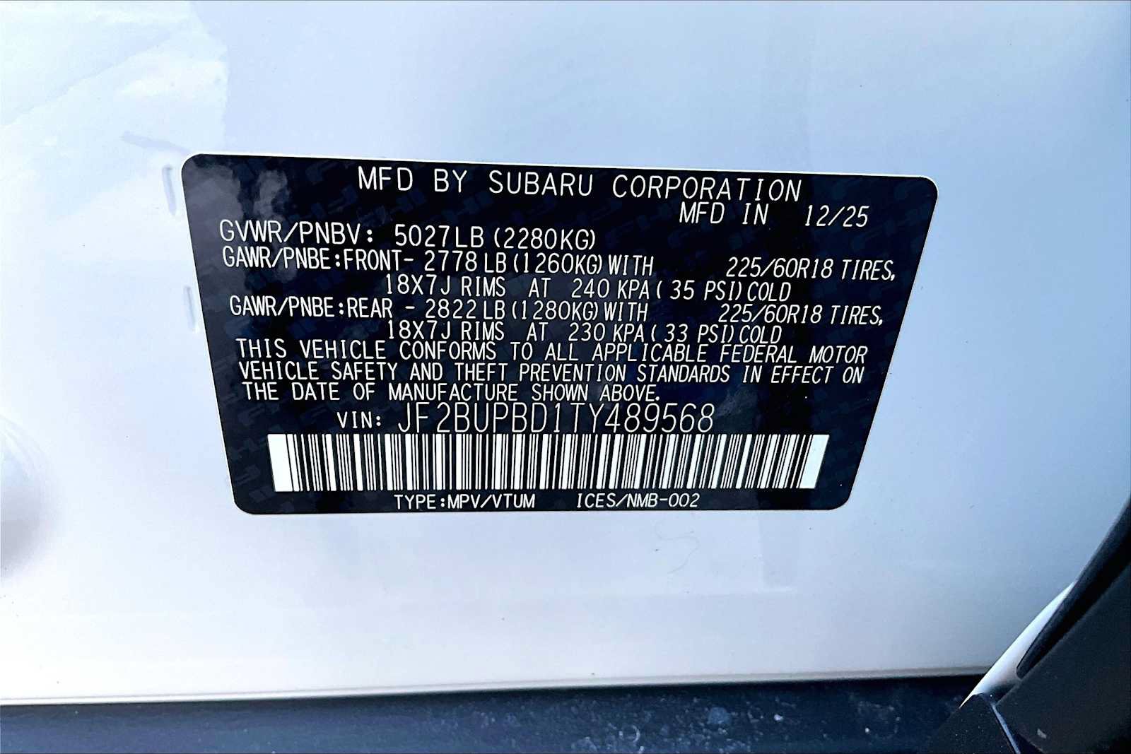 New 2026 Subaru Outback Premium AWD/4WD image 18