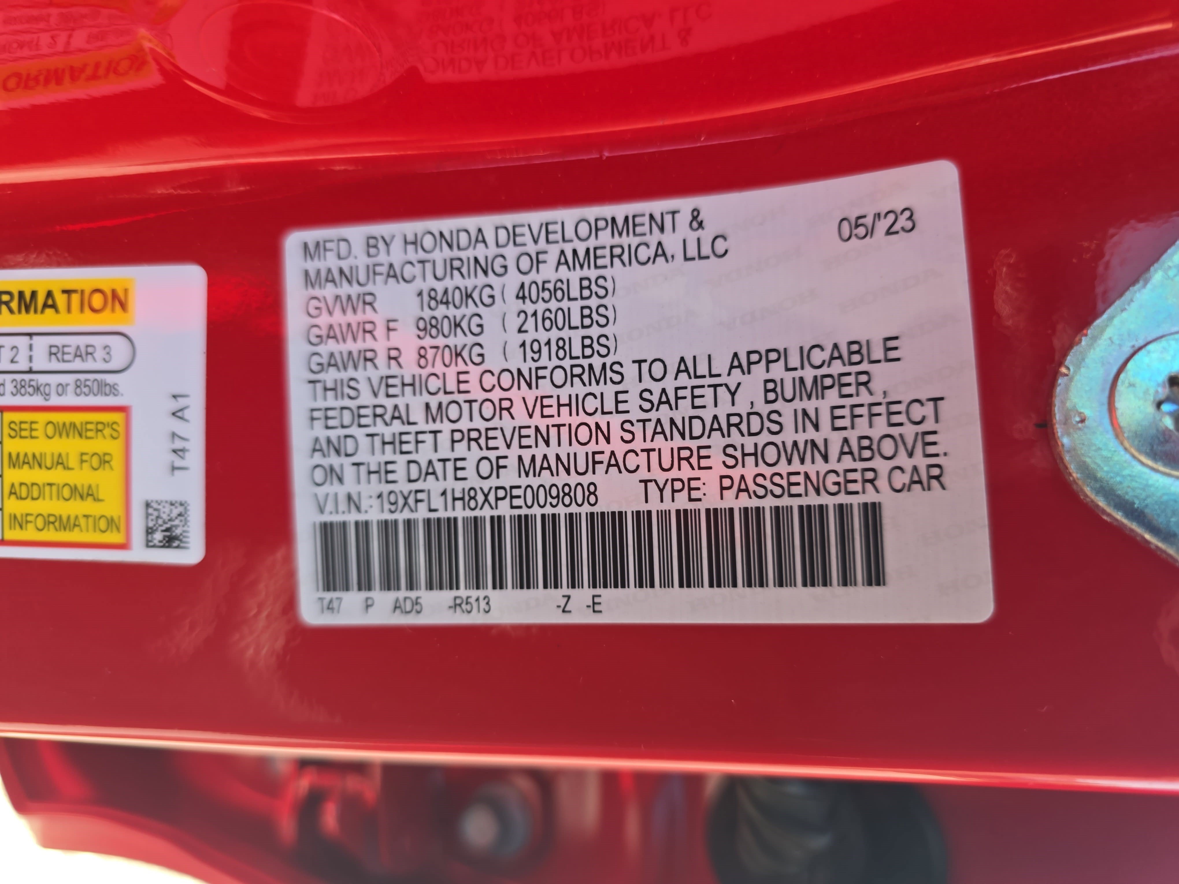 Used 2023 Honda Civic Sport Touring image 34
