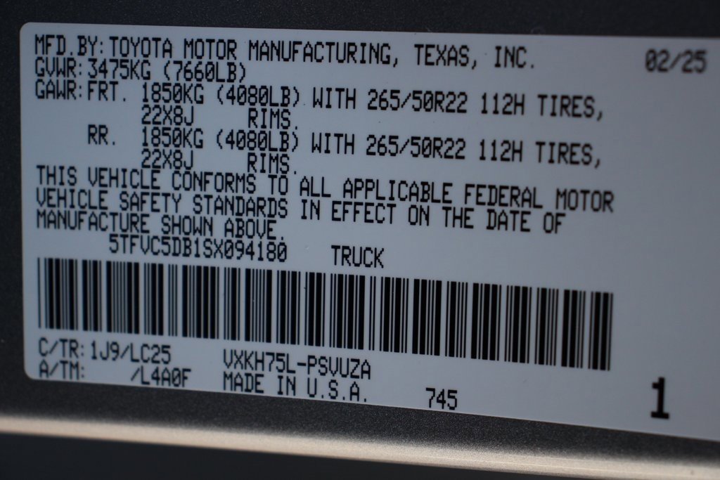 New 2025 Toyota Tundra Capstone image 38