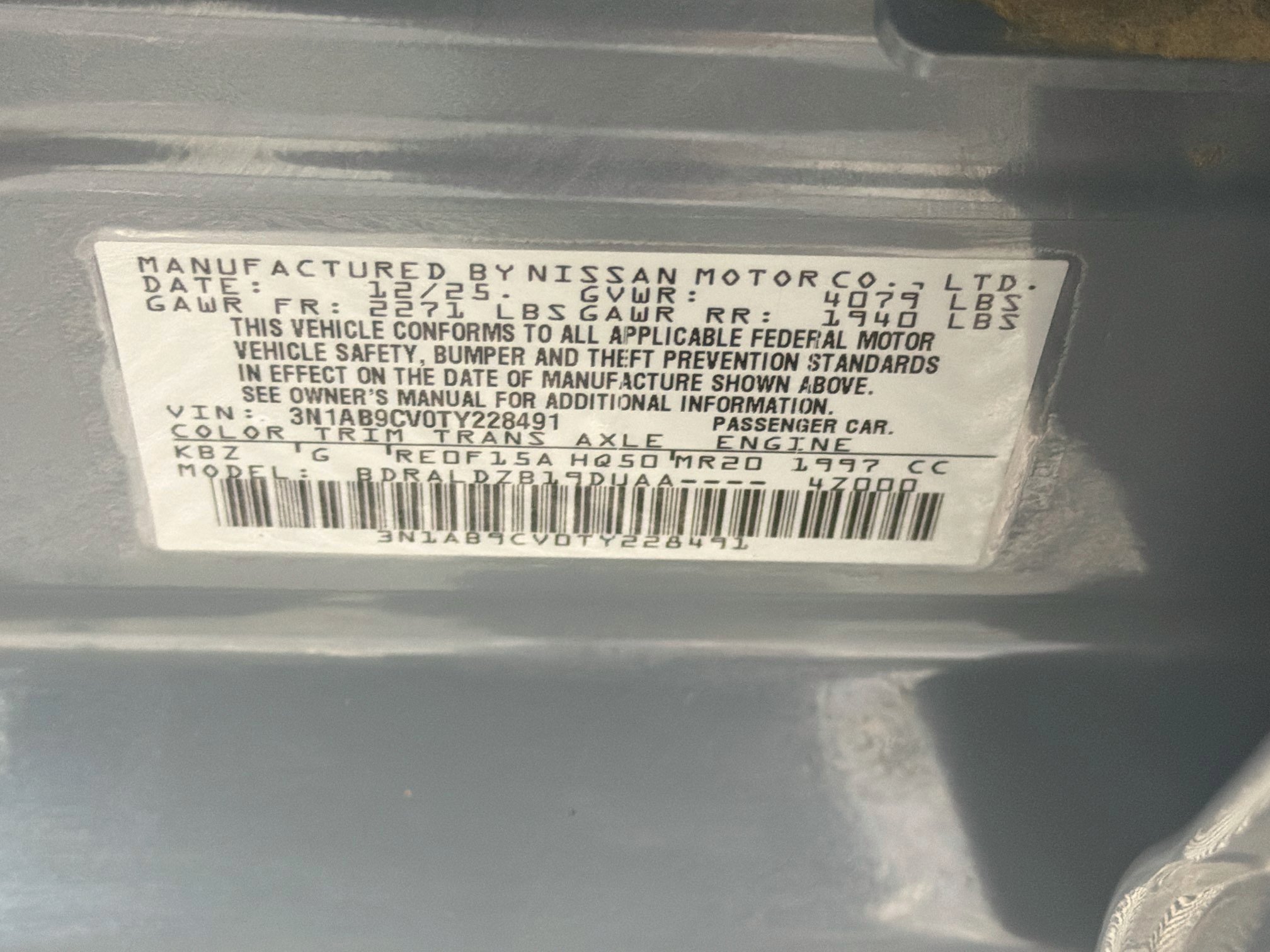 Used 2026 Nissan Sentra SV w/ Floor Mat Package FWD image 12