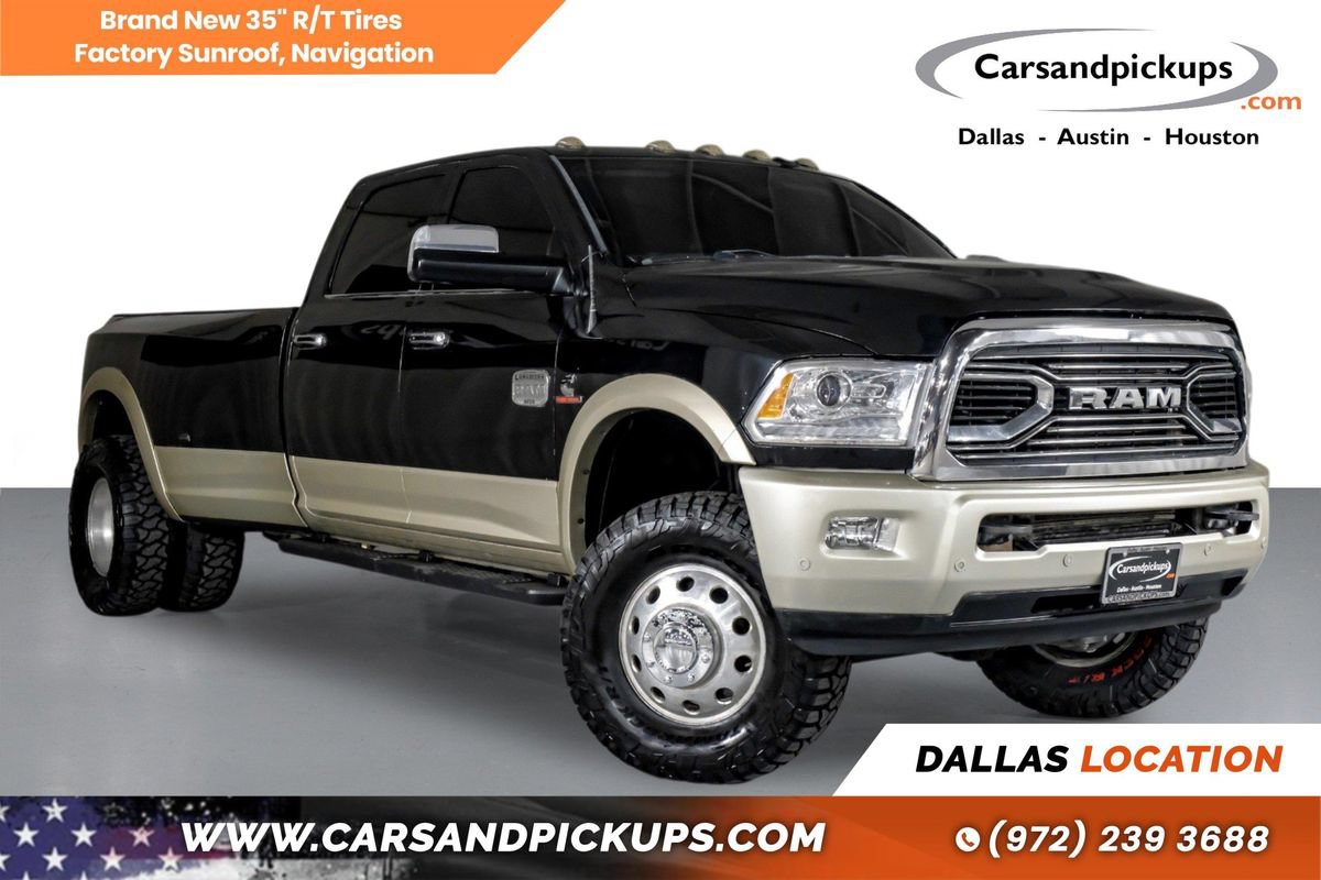Used 2018 RAM 3500 Laramie Longhorn w/ Protection Group AWD/4WD image 1