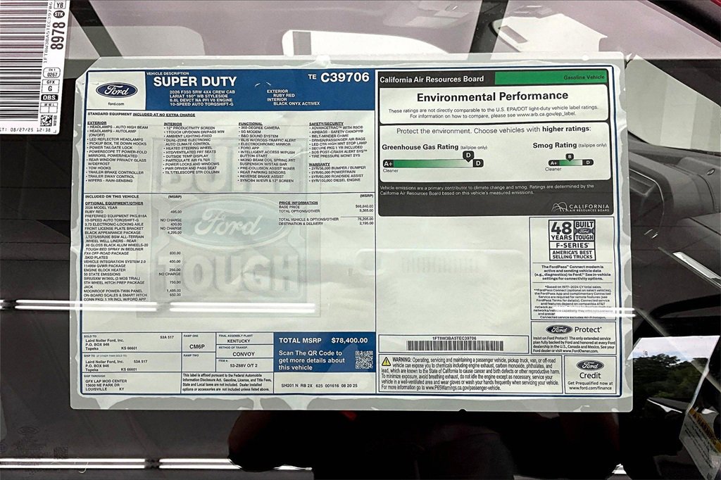 New 2026 Ford F350 Lariat w/ Black Appearance Package image 14