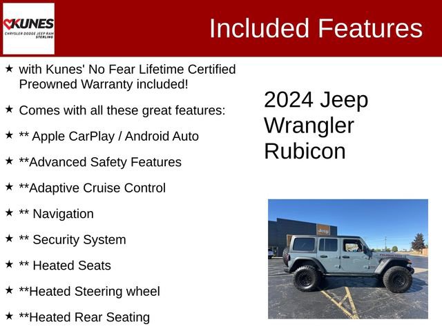 Used 2024 Jeep Wrangler Unlimited Rubicon w/ Technology Group image 2