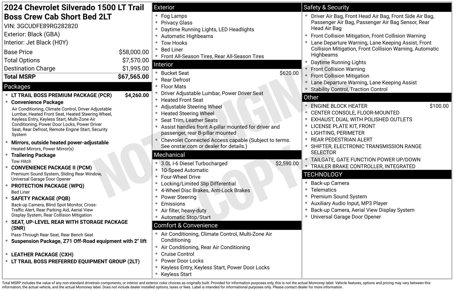 Used 2024 Chevrolet Silverado 1500 LT Trail Boss w/ LT Trail Boss Premium Package image 3