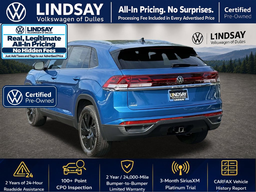 Certified 2024 Volkswagen Atlas Cross Sport SE w/ Panoramic Sunroof Package FWD image 5
