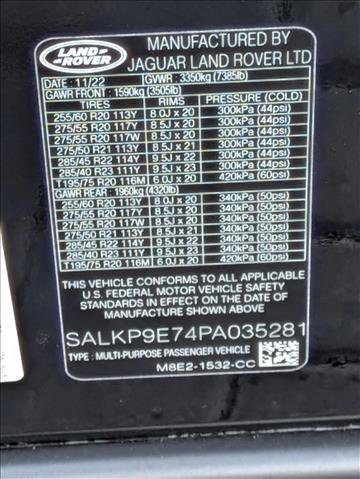 Certified 2023 Land Rover Range Rover SE AWD/4WD image 26