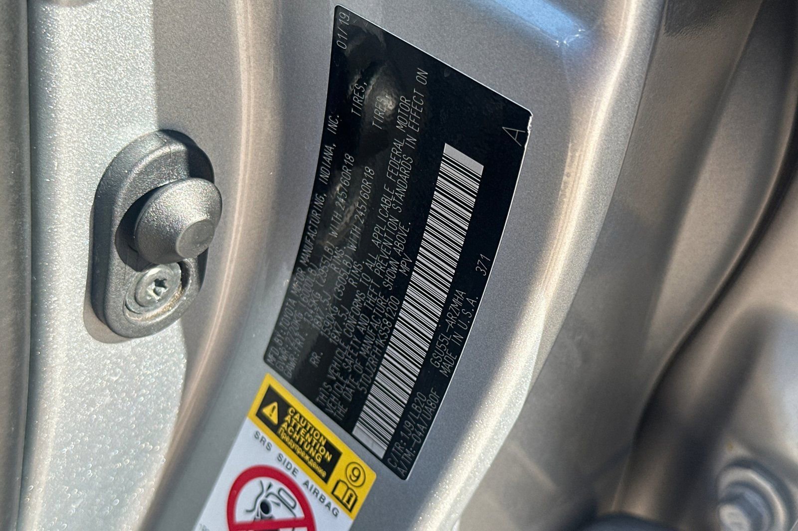 Certified 2019 Toyota Highlander XLE image 37