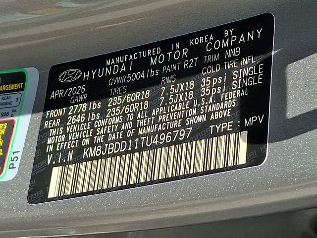 New 2026 Hyundai Tucson SEL AWD/4WD image 11